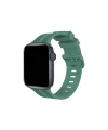 Apple Watch 38mm Kr408 Çizgili Silikon Kordon (saat Değildir) - Yeşil