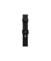 Apple Watch 38mm Kr408 Çizgili Silikon Kordon - Siyah