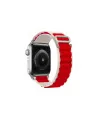 Apple Watch 38mm Mountain Kordon - Beyaz-kırmızı