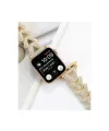 Apple Watch 38mm Node Taşlı Kordon (saat Değildir) - Siyah