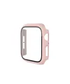 Apple Watch 41mm Camlı Kasa Ekran Koruyucu - Pembe