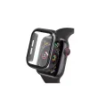 Apple Watch 41mm Camlı Kasa Ekran Koruyucu - Siyah