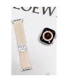 Apple Watch 42mm Forest Kumaş Kordon - Krem