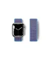 Apple Watch 42mm Hasırlı Cırtcırtlı Kordon - Mor