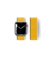 Apple Watch 42mm Hasırlı Cırtcırtlı Kordon - Sarı