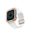 Apple Watch 42mm Kr401 Silikon Kordon (saat Değildir) - Beyaz-rose
