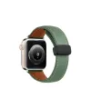 Apple Watch 42mm Kr414 Daks Deri Kordon (saat Değildir) - Koyu Yeşil
