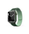 Apple Watch 42mm Mo-wb1 Çift Renk Mıknatıslı Silikon Kordon (saat Değildir) - Koyu Yeşil-açık Yeşil