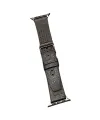 Apple Watch 45mm Buff Deri Kordon (saat Değildir) - Siyah