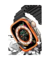 Apple Watch Ultra 49mm Alüminyum Kasa Cam Ekran Koruyucu - Turuncu