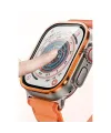 Apple Watch Ultra 49mm Alüminyum Kasa Cam Ekran Koruyucu - Turuncu