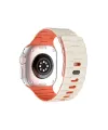 Apple Watch Ultra 49mm Wowen Kordon (saat Değildir) - Beyaz-turuncu