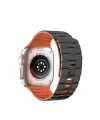 Apple Watch Ultra 49mm Wowen Kordon (saat Değildir) - Siyah-turuncu
