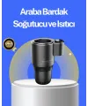 Araç İçi Isıtıcı Soğutucu Bardaklık 60°c Isıtma -4°c Soğutma