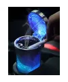 Araç İçi Oto Kokusuz Küllük RGB Işıklı Kapaklı