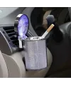 Araç İçi Oto Kokusuz Küllük RGB Işıklı Kapaklı