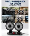 Araç, Karavan Ve Tır İçin Çift Fanlı Mini Vantilatör