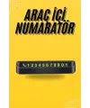 Araç Park Numaratörü Tüm Araçlara Uyumlu Araba Numaralık