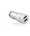Araç Şarj Adaptörü 2X Usb 3.4A Metal - Gümüş ND1075