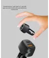 Araç Tipi Hızlı Şarj Adaptörü Type-C PD USB Çift Port Kompakt
