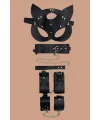 Arias Closet Siyah 4lü Maske ,Tasma,Kelepce Harness Set