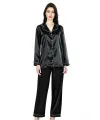 Arias Closet Siyah İkili Saten Gecelik Pijama Takımı 7647