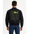 Arka Bomber Ceket - Siyah