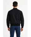 Arka Bomber Ceket - Siyah