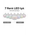 Aroma Difüzör Gece Işığı 7 Led Nemlendirici Kumandalı 550 ml Buhar Makinesi