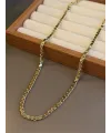 Arpa Zincir Kolye - 70cm - Altın