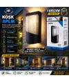 Ars-348955 ( Ip66 ) ( 50.000 Saat Led Ömrü ) ( 22w ) Köşk Led Aplik Duvar Lambası*30