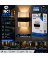 Ars-348956 ( Ip66 ) ( 50.000 Saat Led Ömrü ) ( 10w ) İnci Led Aplik Duvar Lambası*50