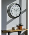 Asil Motif Krom 40 Cm Metal Duvar Saati