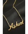 Aşkım isimli kolye (Kişiye Özel)