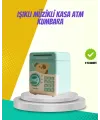 Atm Görünümlü Su Yeşili Otomatik Para Çeken Şifreli Kumbara