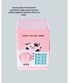 Atm Tasarımlı Pembe Işıklı Sesli Çocuk Kumbarası