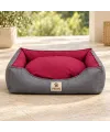 Aura Premium Yatak - Bordo / Large