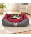 Aura Premium Yatak - Bordo / Large