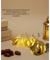 Ay Ve Secde Tasarımlı Sıcak Beyaz Led Ramazan Işığı