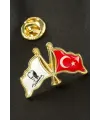 Ay Yıldız Atatürk İmzalı Yaka Rozet