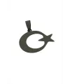 Ay Yıldız Çelik Kolye Ucu 2 cm