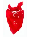 Ay Yıldız Desenli Bandana 50*50