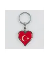 Ay Yıldız Kalp Figürlü Metal Anahtarlık