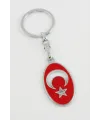 Ay Yıldız Metal Anahtarlık