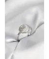 Ay Yıldız Model Gümüş Renk Zirkon Taşlı Kadın Yüzük