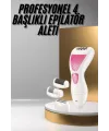 Ayak Törpü Başlıklı Epilatör Aleti 4 Başlıklı Taşınabilir Şarjlı Epilasyon Cihazı