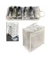 Ayakkabı Saklama Ve Taşıma Çantası (çizgili Model) Shoe Tote