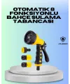 Ayarlanabilir Basınçlı 8 Modlu Bahçe Sulama Tabancası Hortum Aparatı