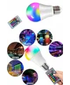 Ayarlanabilir Parlaklık Rgb Led Ampul Beyaz Lamba Ve Renkli Ampul
