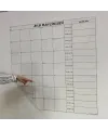 Aylık Planlayıcı Manyetik Duvar Stickerı Takvim Plan Çizelgesi